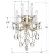 Maria Theresa Sconce Wall Light in Clear Hand Cut, Gold