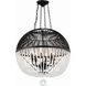 Duval 6 Light 21 inch Matte Black Chandelier Ceiling Light