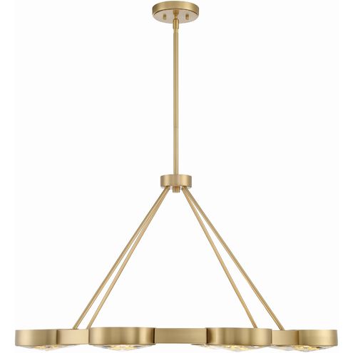 Orson 8 Light 38.5 inch Modern Gold Chandelier Ceiling Light
