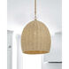 Jace 1 Light 15 inch Soft Gold Pendant Ceiling Light