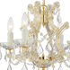 Maria Theresa 4 Light 16.5 inch Gold Mini Chandelier Ceiling Light in Clear Hand Cut
