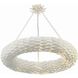 Broche 8 Light 33.5 inch Matte White Chandelier Ceiling Light