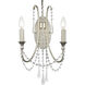 Arcadia Bath Wall Light in Antique Silver