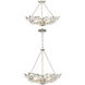 Marselle 6 Light 24 inch Antique Silver Semi Flush Ceiling Light