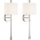 Rachel Bath Sconce Wall Light in Polished Nickel