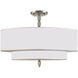 Luxo 5 Light 26 inch Satin Nickel Semi Flush Ceiling Light