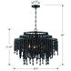 Poppy 6 Light 26.5 inch Matte Black Chandelier Ceiling Light
