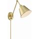 Mitchell 16 inch 60.00 watt Aged Brass Task Sconce Wall Light