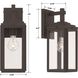 Byron 1 Light 5.25 inch Matte Black Sconce Wall Light