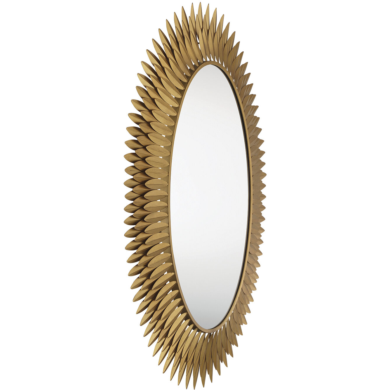 Broche 42.25 X 31.25 inch Antique Gold Mirror