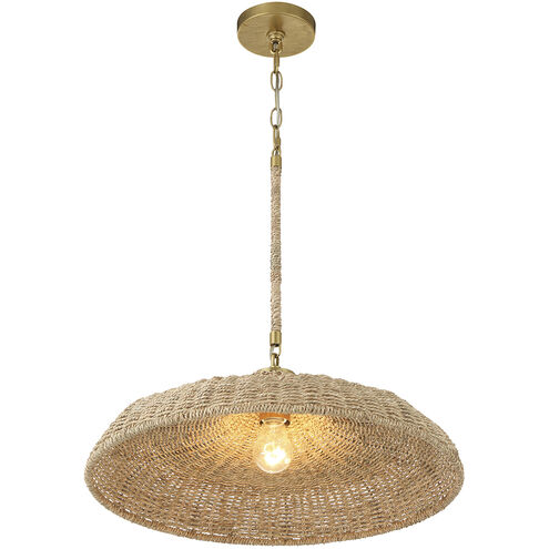 Odessa 1 Light 20.5 inch Soft Gold Pendant Ceiling Light