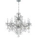 Maria Theresa 9 Light 28 inch Polished Chrome Chandelier Ceiling Light in Clear Hand Cut