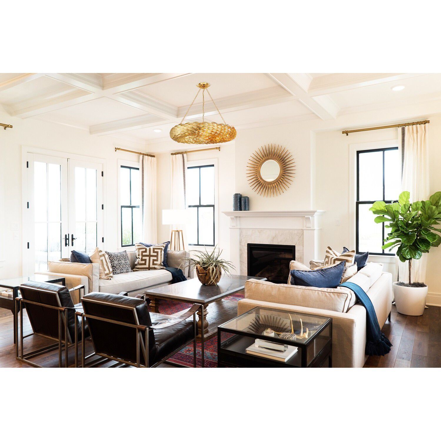 Broche 8 Light 33.5 inch Antique Gold Chandelier Ceiling Light