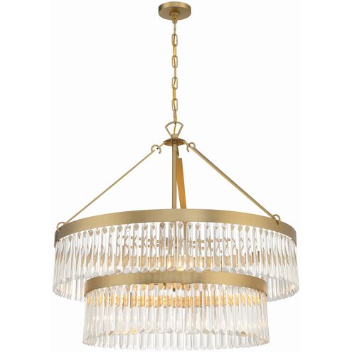 Emory 9 Light 32 inch Modern Gold Chandelier Ceiling Light