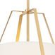Fulton 3 Light 20 inch Antique Gold Pendant Ceiling Light