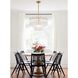 Addis 9 Light 22 inch Aged Brass Chandelier Ceiling Light in Tronchi Glass Clear