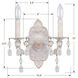 Paris Market Sconce Wall Light in Clear Spectra, Antique White