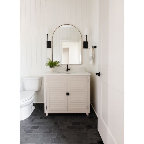 Lena 1 Light 4.5 inch Black Forged Sconce Wall Light