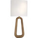 Jori Bath Wall Light in Aged Brass and Wood