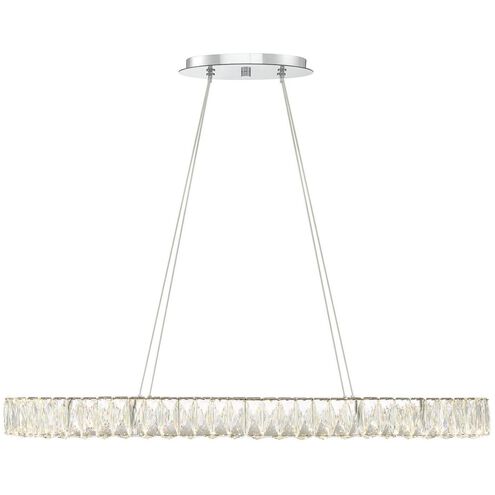 Kinsley 1 Light 39 inch Polished Chrome Pendant Ceiling Light