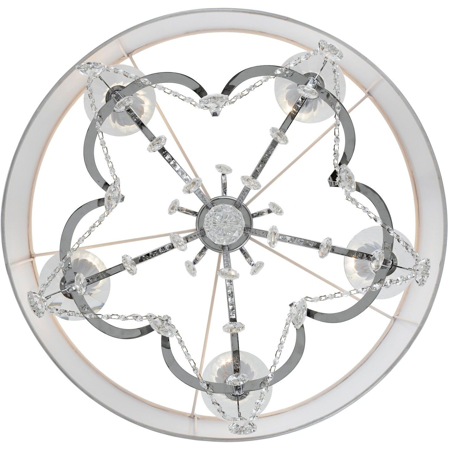 Othello 5 Light 24 inch Polished Chrome Chandelier Ceiling Light in Clear Spectra