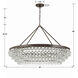 Calypso 8 Light 40 inch Vibrant Bronze Chandelier Ceiling Light
