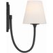 Juno Bath Sconce Wall Light in Black Forged