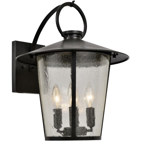 Andover 4 Light 17 inch Matte Black Outdoor Wall Mount