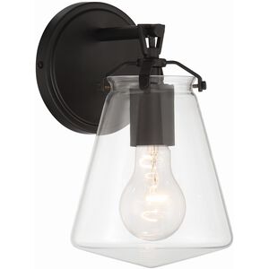 Voss 1 Light 5.75 inch Matte Black Sconce Wall Light