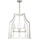 Baxter 4 Light 22 inch Polished Nickel Lantern Chandelier Ceiling Light