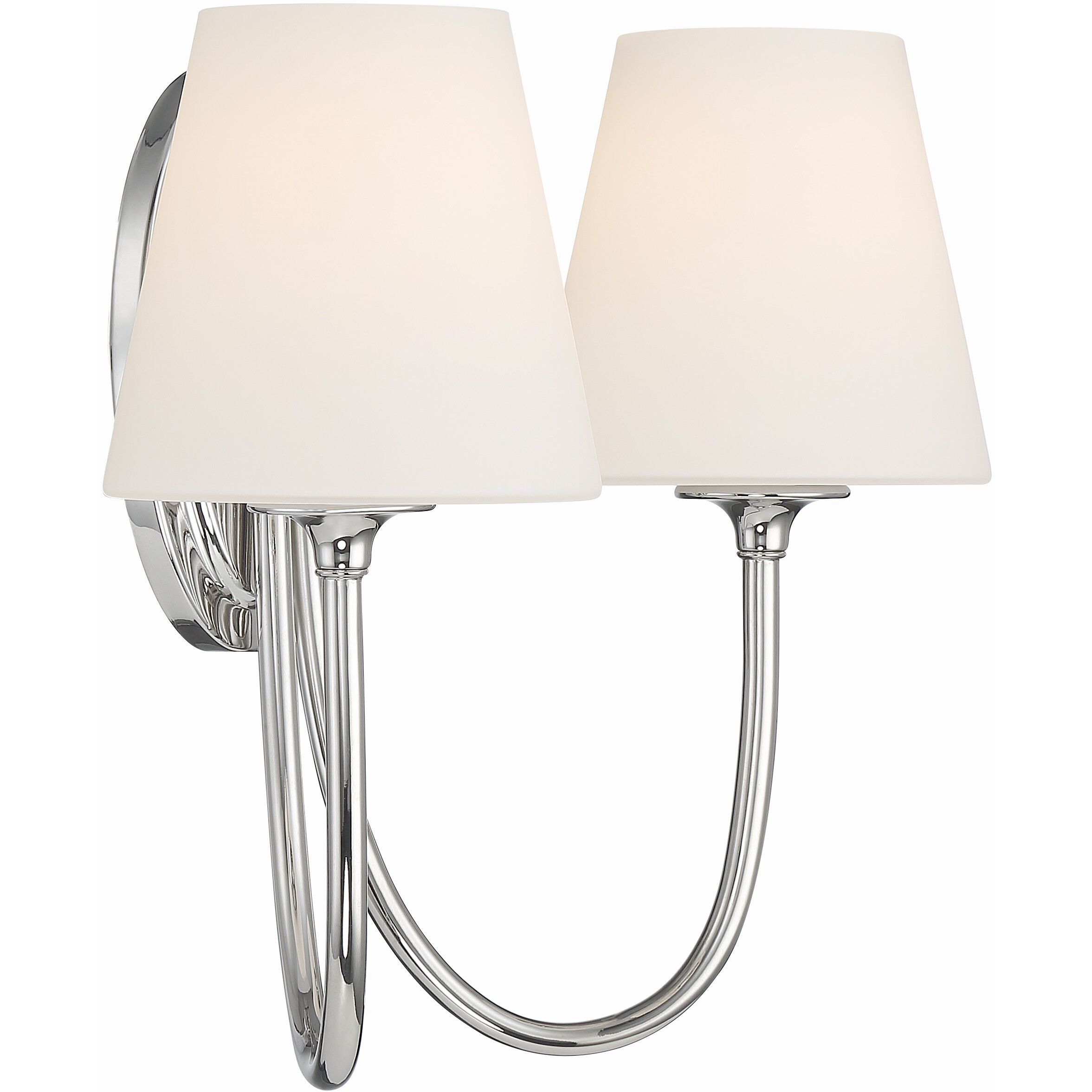 Juno Bath Wall Light in Polished Nickel