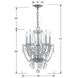 Traditional Crystal 5 Light 14 inch Polished Chrome Mini Chandelier Ceiling Light in Clear Swarovski Strass