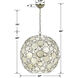 Palla 6 Light 22 inch Antique Silver Chandelier Ceiling Light