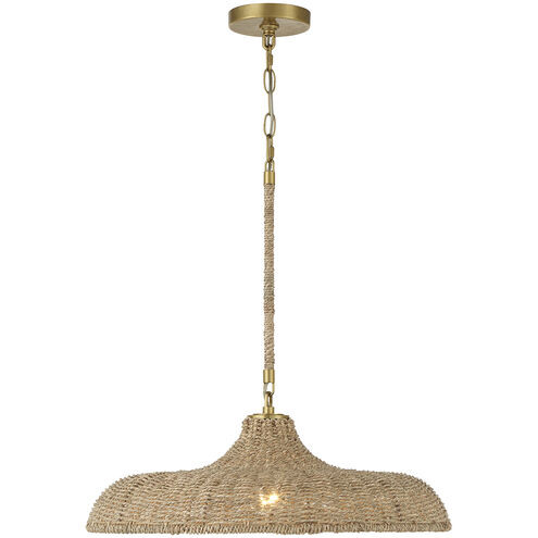 Odessa 1 Light 20.5 inch Soft Gold Pendant Ceiling Light