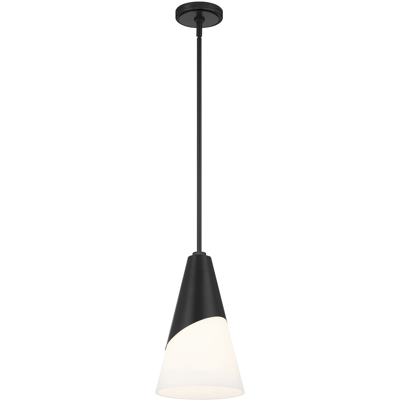 Tori 1 Light 9 inch Matte Black Mini Pendant Ceiling Light