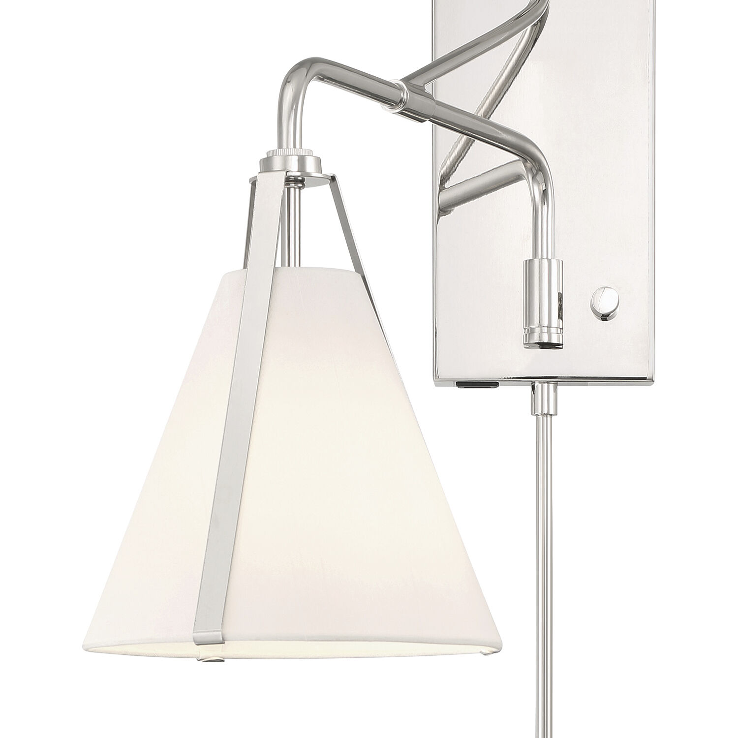 Fulton 18 inch 60.00 watt Polished Nickel Task Sconce Wall Light