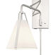 Fulton 18 inch 60.00 watt Polished Nickel Task Sconce Wall Light