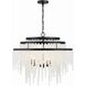 Poppy 6 Light 26.5 inch Matte Black Chandelier Ceiling Light in Matte Black and Forged Bronze