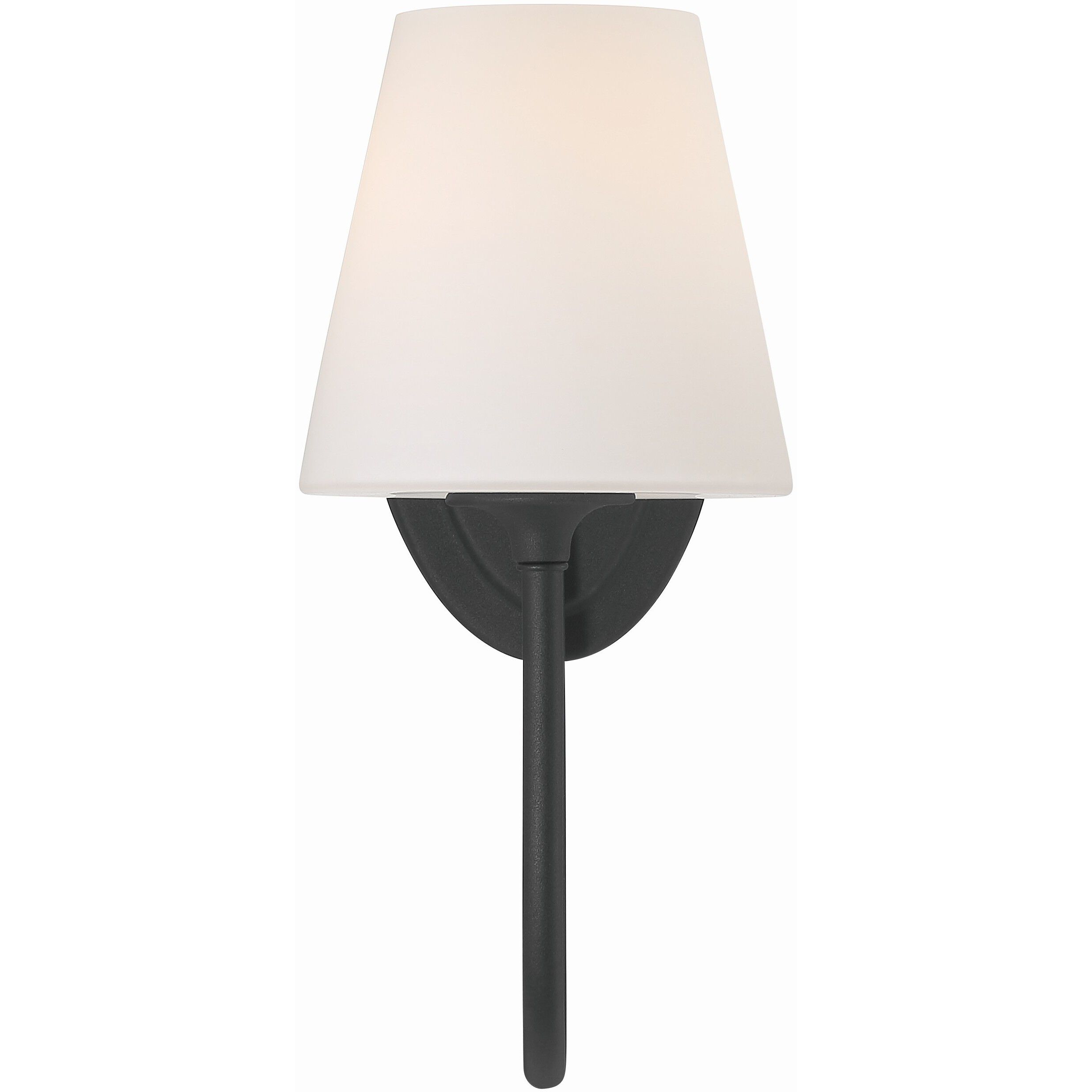 Juno Bath Sconce Wall Light in Black Forged