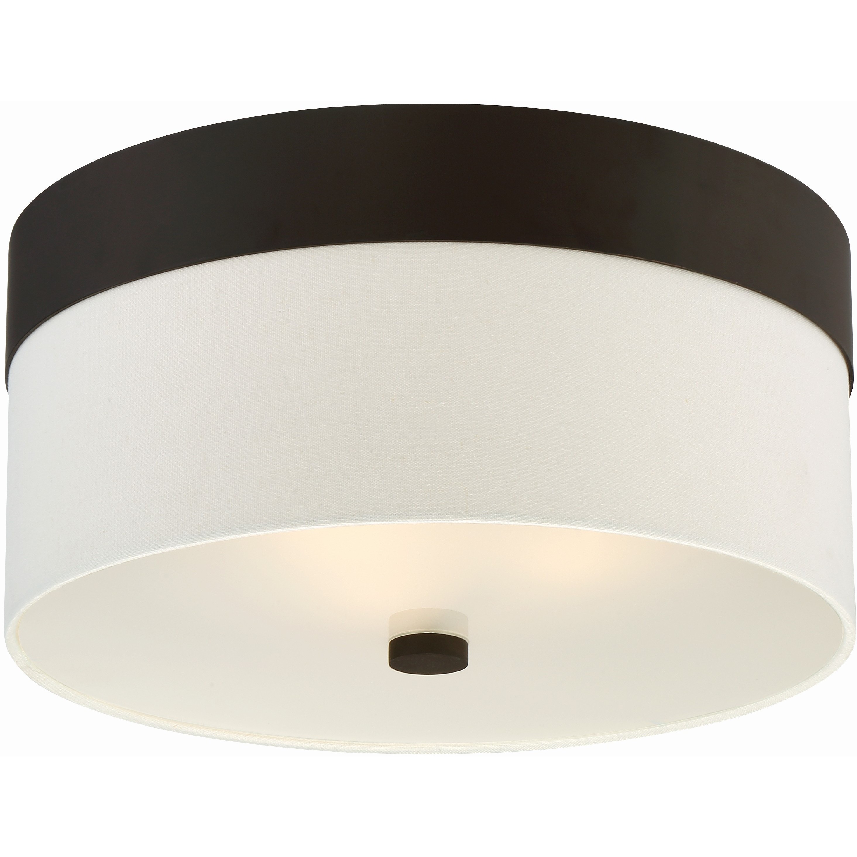 Grayson 3 Light 16 inch Dark Bronze Flush Ceiling Light