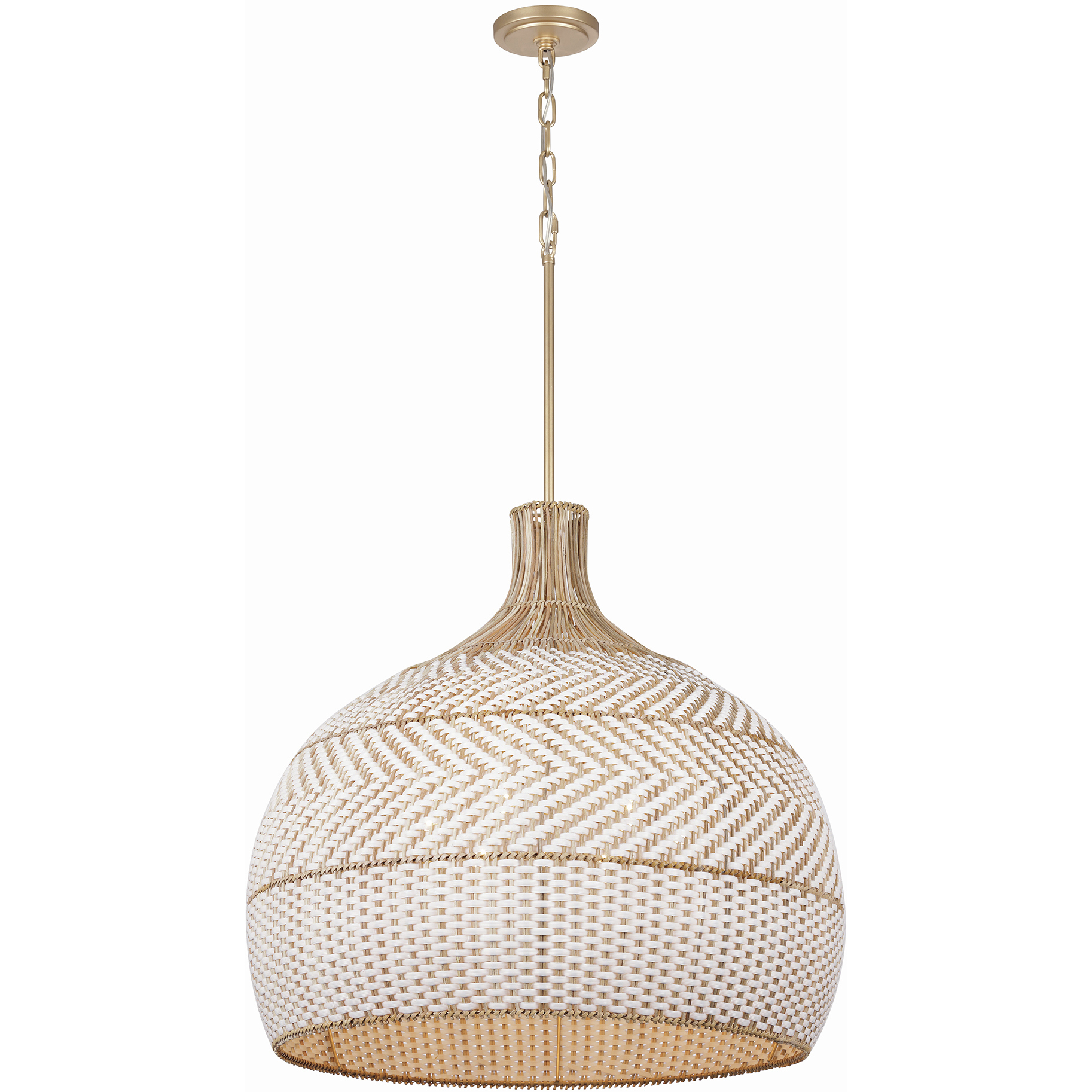 Zanzibar 6 Light 26 inch Soft Gold Pendant Ceiling Light