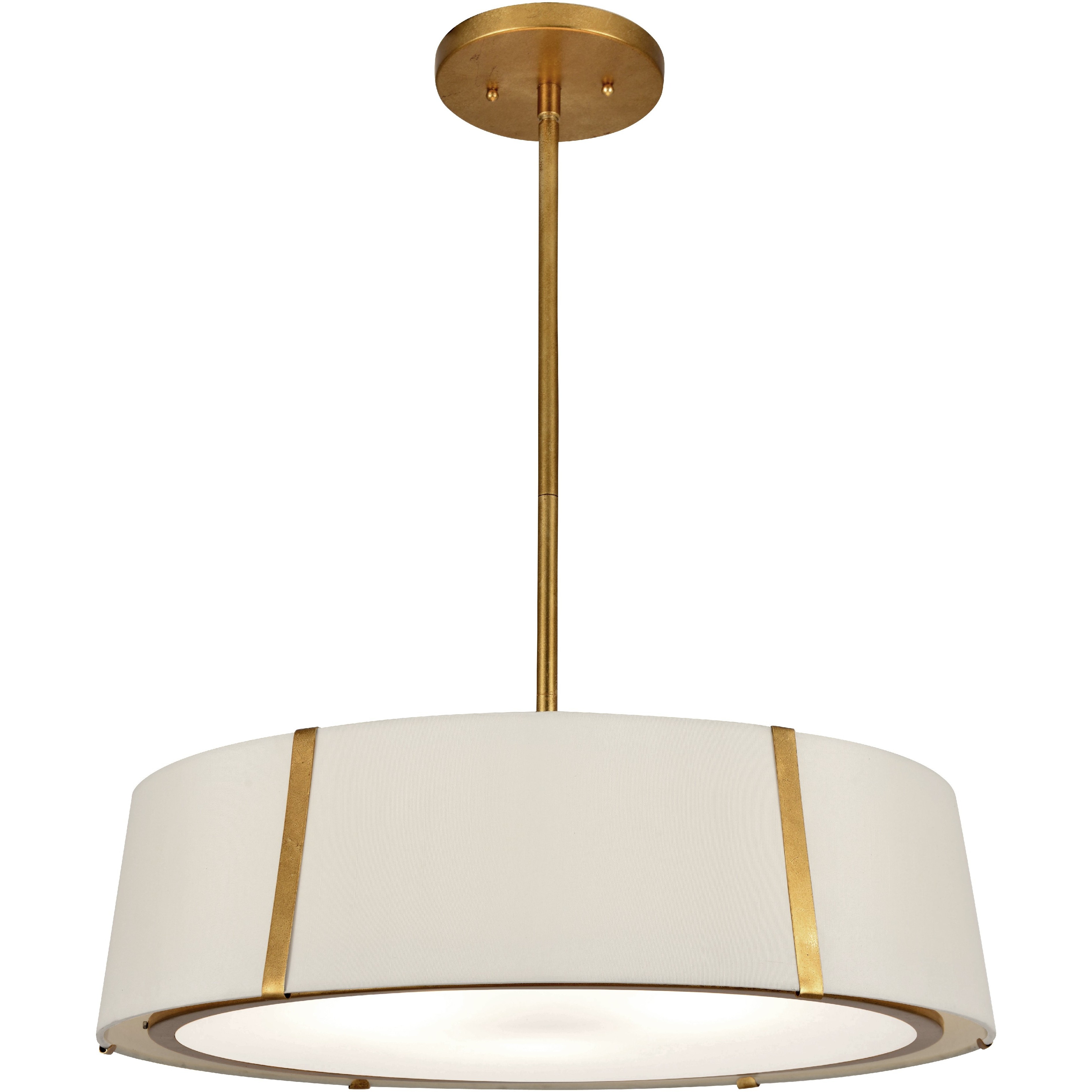 Fulton 6 Light 24 inch Antique Gold Pendant Ceiling Light