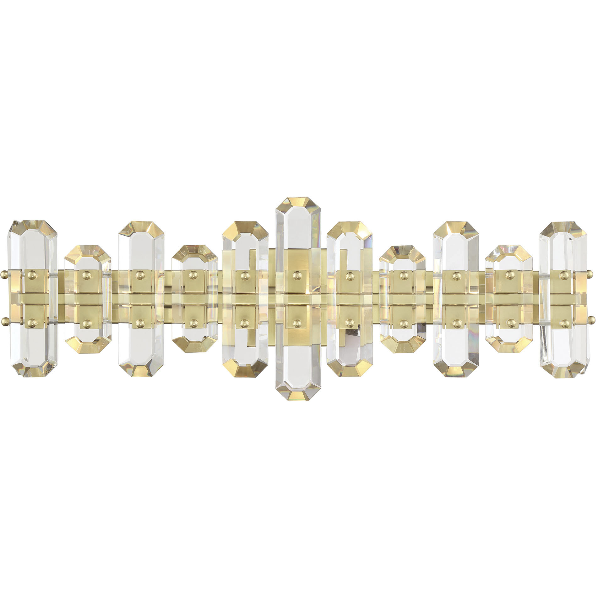 Bolton Bath Vanity Light Wall Light in Aged Brass
