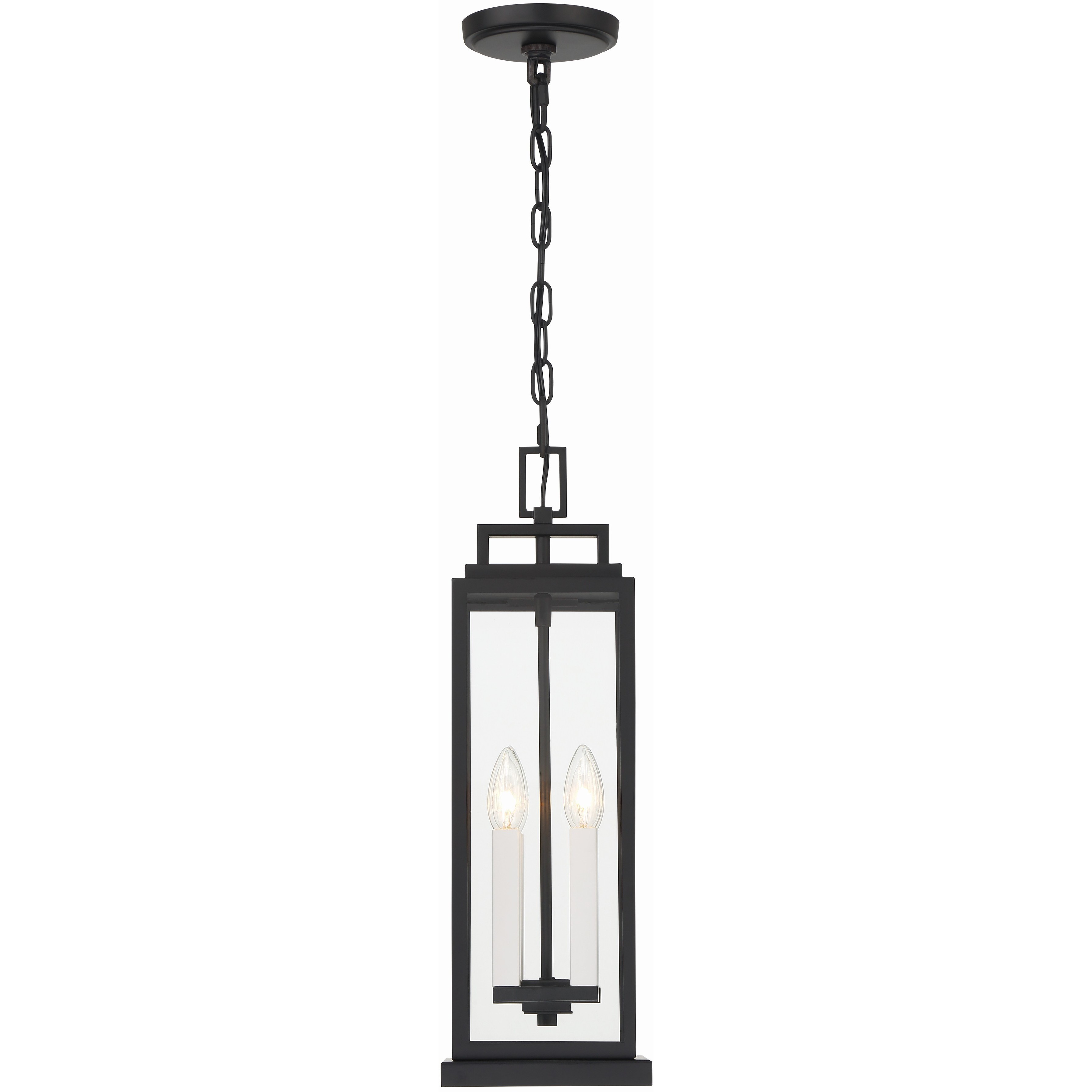 Aspen 4 Light 6.5 inch Matte Black Outdoor Pendant
