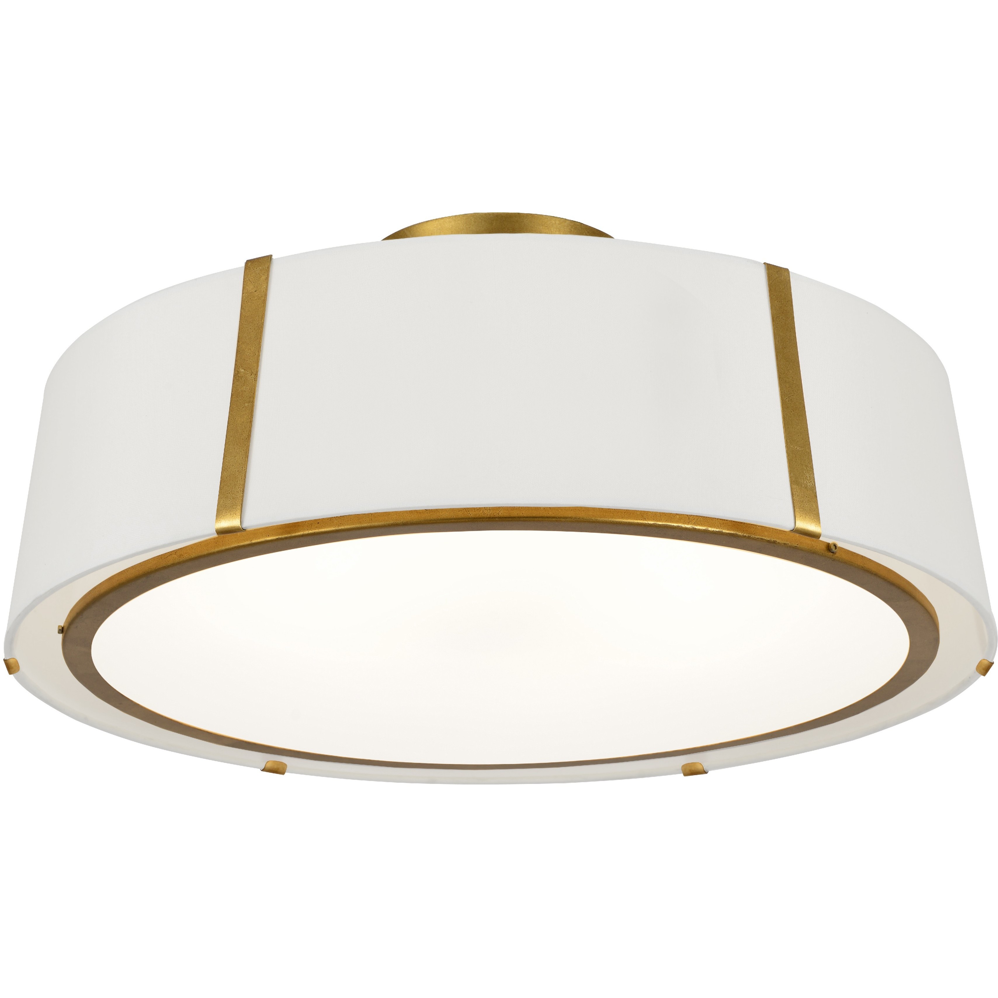 Fulton 6 Light 24 inch Antique Gold Semi Flush Ceiling Light
