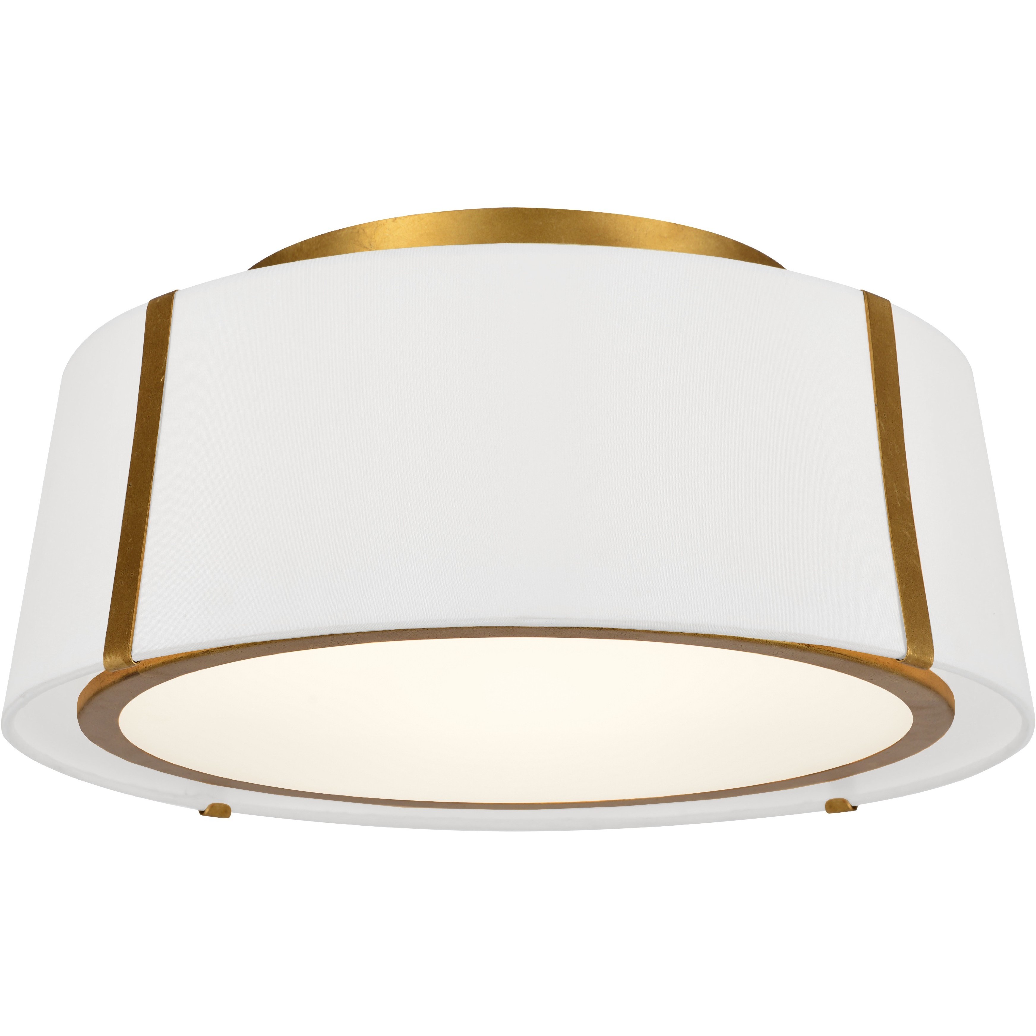 Fulton 3 Light 18 inch Antique Gold Semi Flush Ceiling Light