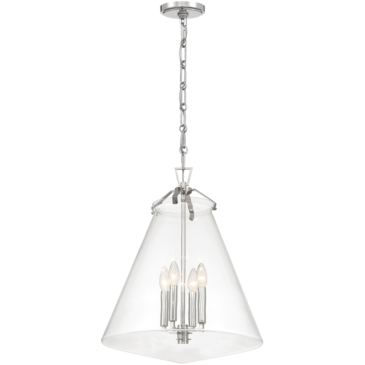 Voss 4 Light 18 inch Polished Nickel Pendant Ceiling Light