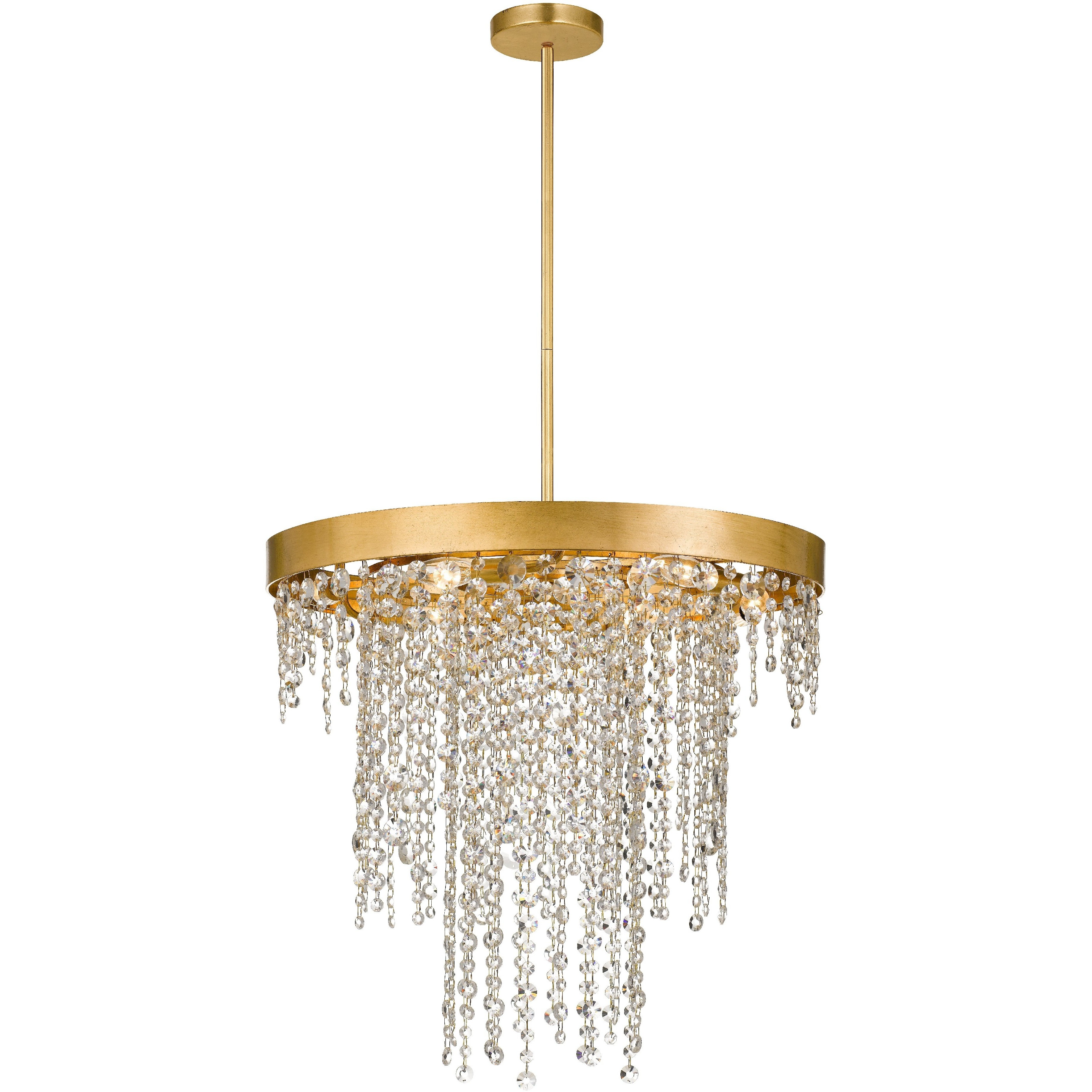 Winham 6 Light 24 inch Antique Gold Chandelier Ceiling Light