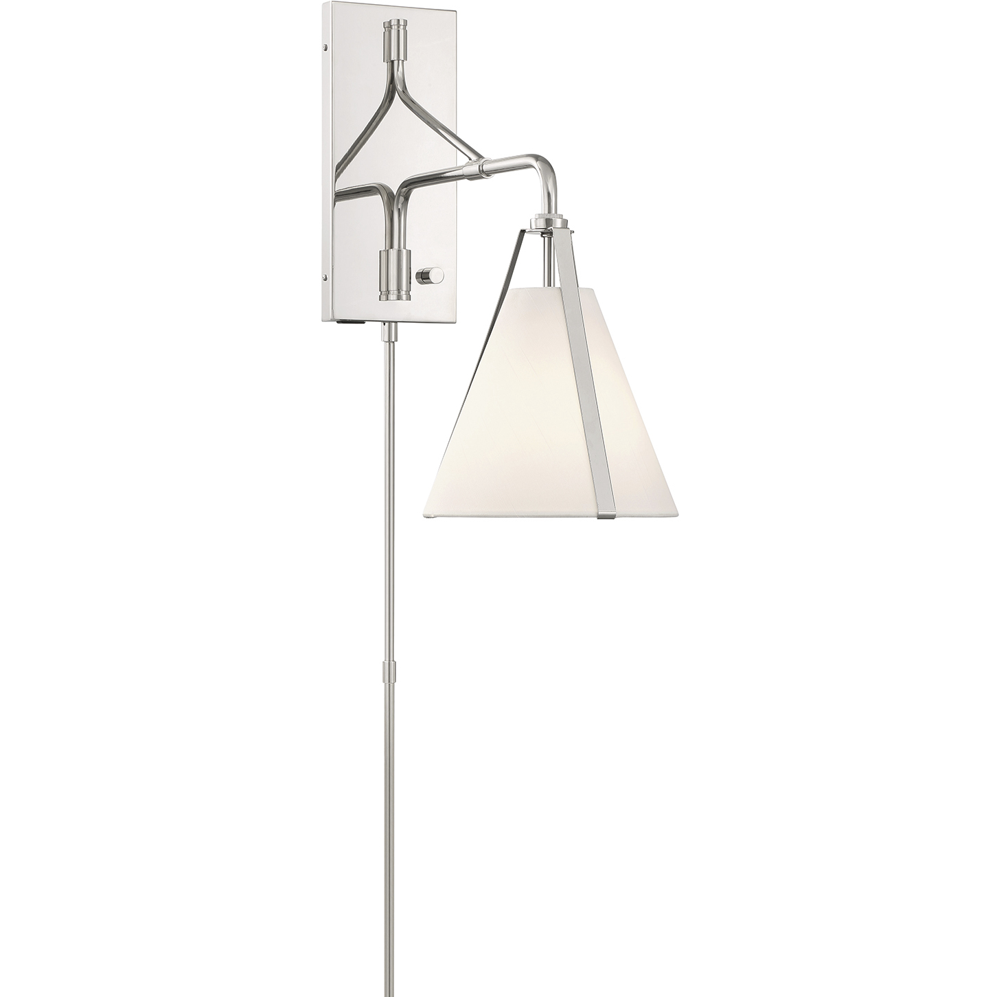 Fulton 18 inch 60.00 watt Polished Nickel Task Sconce Wall Light