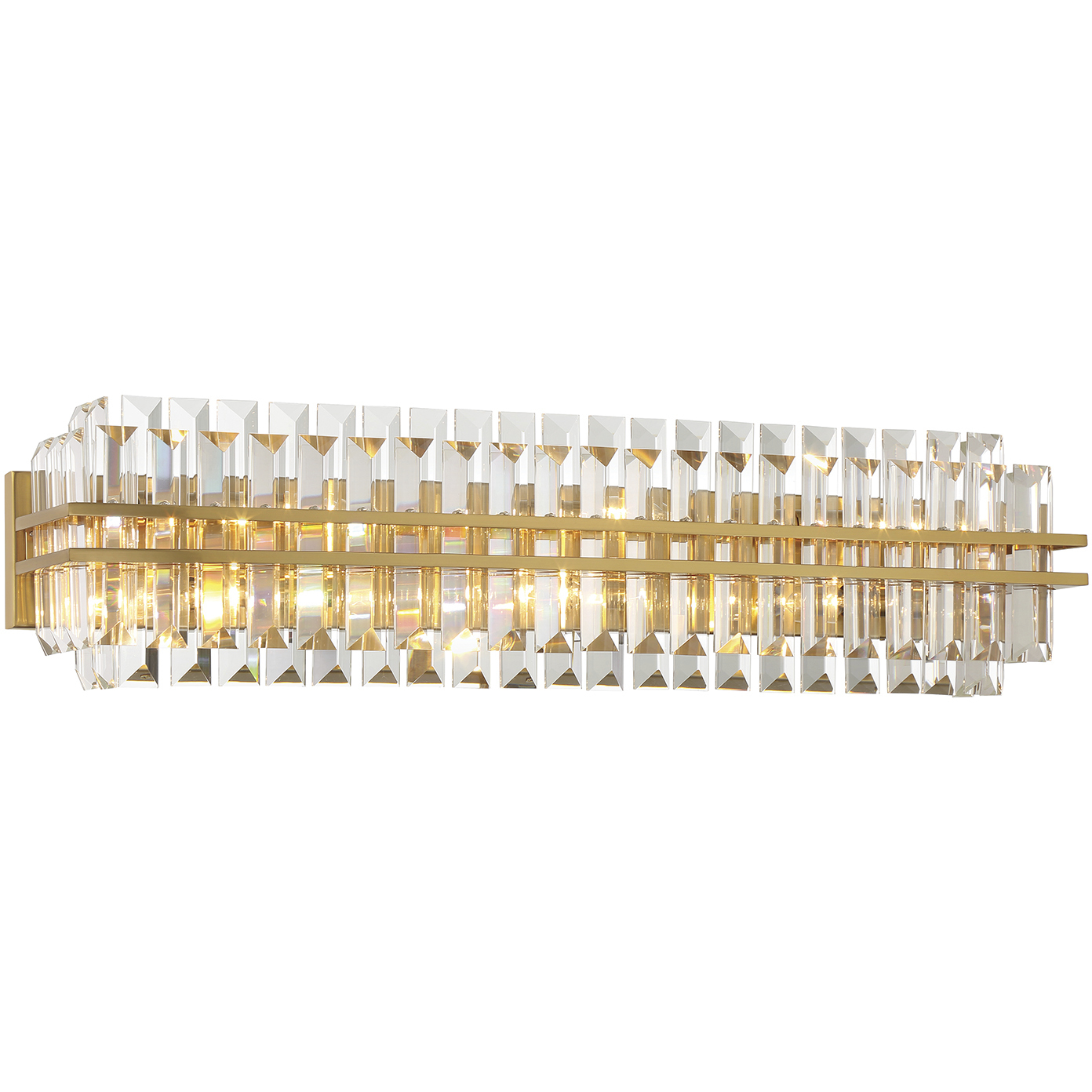 Hayes Bath Vanity Light Wall Light in Aged Brass